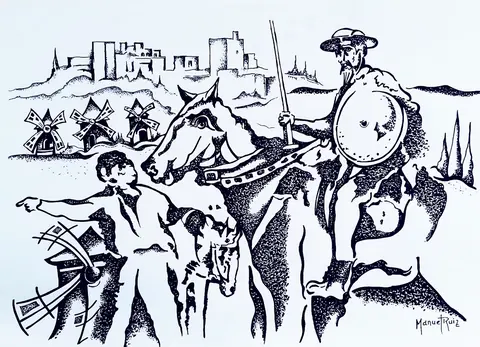 Don Quijote saliendo de Granada, 1979