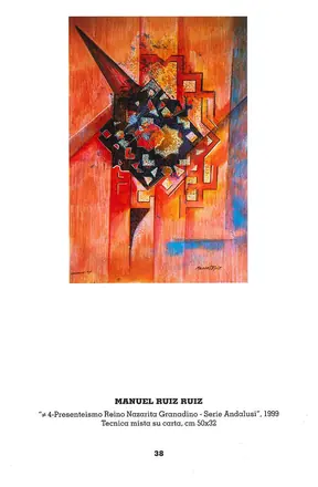 Presenteismo Reino Nazarita Granadino, serie Andalusí, 1999. Técnica mixta sobre papel, 50 × 32 cm