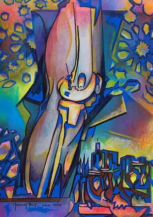 Divertimentos óseos, 2020. Pintura a partir de radiografías